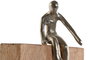 DKD Home Decor Figura de Mango y Aluminio Personas Natural