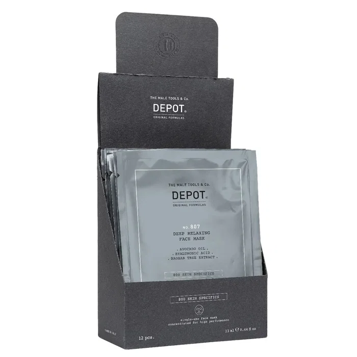 Depot 800 Skin Specifics No. 807 Ácido Hialurónico Mascarilla Facial 12 pzs