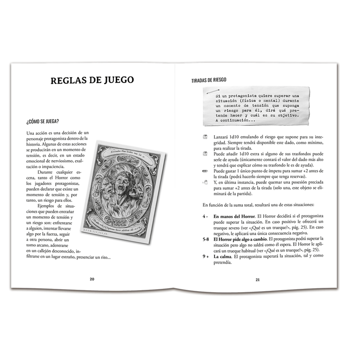 El refugio de Ryhope Trueque: Manual Básico Juego de Rol de Horror Narrativo con Consecuencias