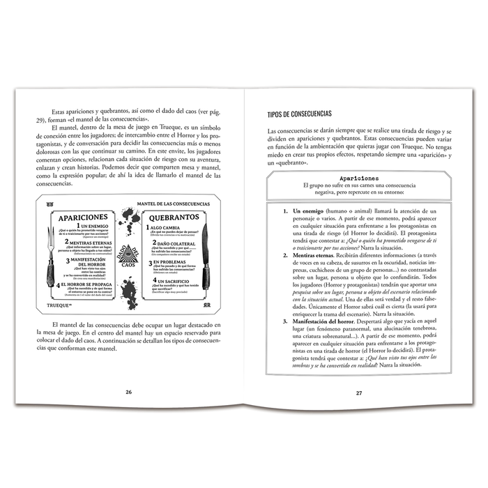 El refugio de Ryhope Trueque: Manual Básico Juego de Rol de Horror Narrativo con Consecuencias