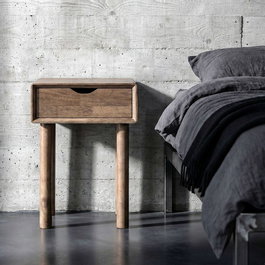 Mesita Marrón Madera 40 X 40 X 55 cm