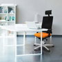 PIQUERAS Y CRESPO Silla de oficina Horna Verde botella y Blanco