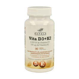 Betula Vita D3+K2 90 comprimidos Complemento Alimenticio