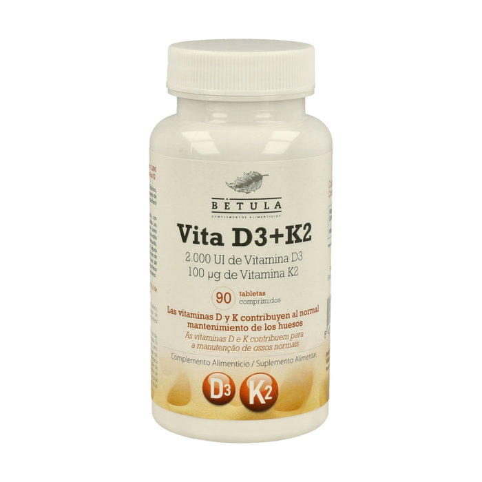 Betula Vita D3+K2 90 comprimidos Complemento Alimenticio Betula Vita D3+K2 90 comprimidos Complemento Alimenticio