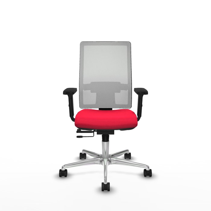 PIQUERAS Y CRESPO Silla de oficina Horna con mecanismo Sincro/Traslack, Rojo y Blanco PIQUERAS Y CRESPO Silla de oficina Horna con mecanismo Sincro/Traslack, Rojo y Blanco