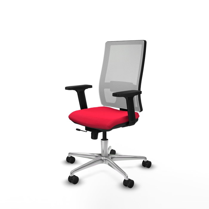 PIQUERAS Y CRESPO Silla de oficina Horna con mecanismo Sincro/Traslack, Rojo y Blanco PIQUERAS Y CRESPO Silla de oficina Horna con mecanismo Sincro/Traslack, Rojo y Blanco