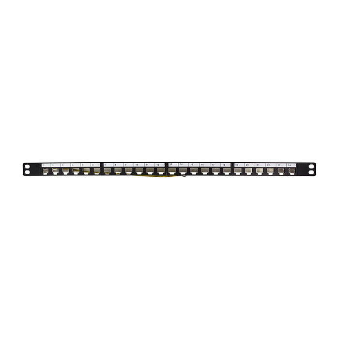 LogiLink Patchpannel Keystone 24 Port 0.5 HE shielded negro LogiLink Patchpannel Keystone 24 Port 0.5 HE shielded negro
