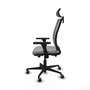 PIQUERAS Y CRESPO Silla de oficina Haches Gris con Mecanismo Sincro/Traslack