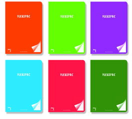 PACSA Pack de 6 libretas A4 de 48 hojas con tapa de plástico