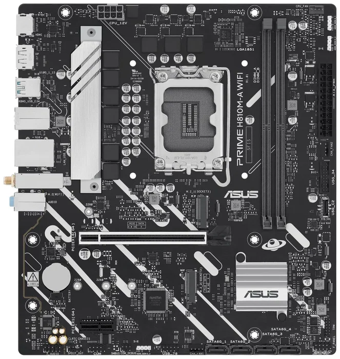 Asus Prime H810M-A WIFI Micro ATX DDR5 LGA1851 Intel H810 Asus Prime H810M-A WIFI Micro ATX DDR5 LGA1851 Intel H810