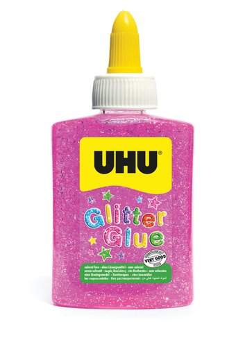 Cola Glitter Glue Uhu Bote De 88Ml Rosa (Set de 6) Cola Glitter Glue Uhu Bote De 88Ml Rosa (Set de 6)