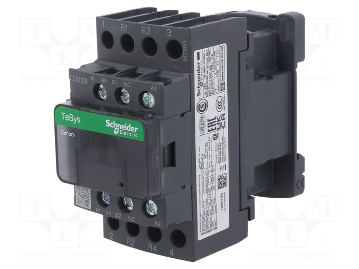 SCHNEIDER ELECTRIC Contactor TeSys D 4-polar LC1D128F7 SCHNEIDER ELECTRIC Contactor TeSys D 4-polar LC1D128F7