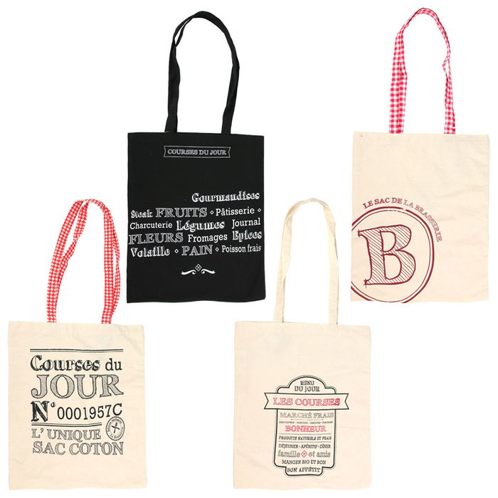 Totally Addict Bolsa Tote Bag Bistrot Algodón 42x36,5 cm