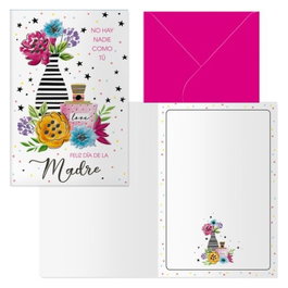 DOHE AGENDAS Pack 6 tarjetas de felicitación modelo Día de la Madre Bodegón 11,5x17cm