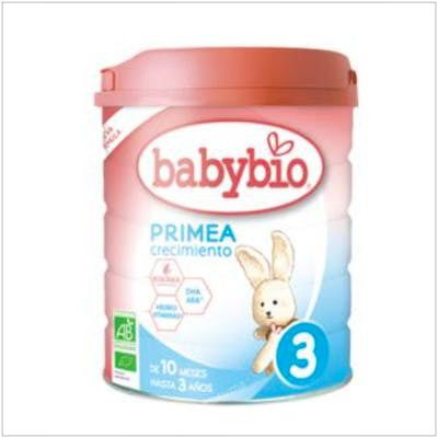 BABYBIO Leche Crecimiento 12-3 Años 800G Bio Primea Vaca