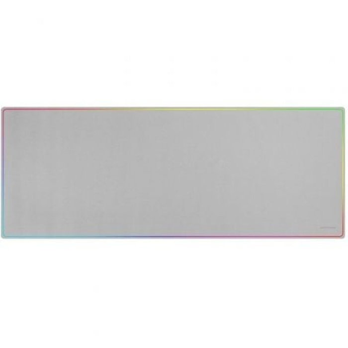 Mars Gaming MMP224W Alfombrilla XXL Blanca con Borde Rainbow