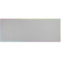 Mars Gaming MMP224W Alfombrilla XXL Blanca con Borde Rainbow