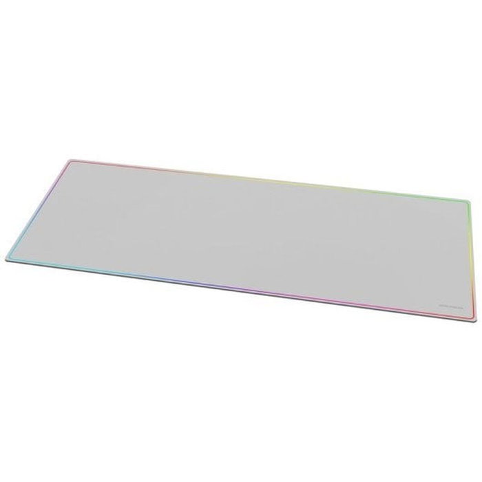 Mars Gaming MMP224W Alfombrilla XXL Blanca con Borde Rainbow