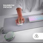 Mars Gaming MMP224W Alfombrilla XXL Blanca con Borde Rainbow