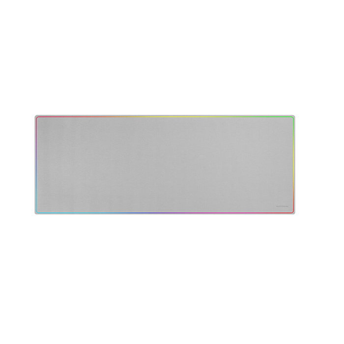 Mars Gaming MMP224W Alfombrilla XXL Blanca con Borde Rainbow