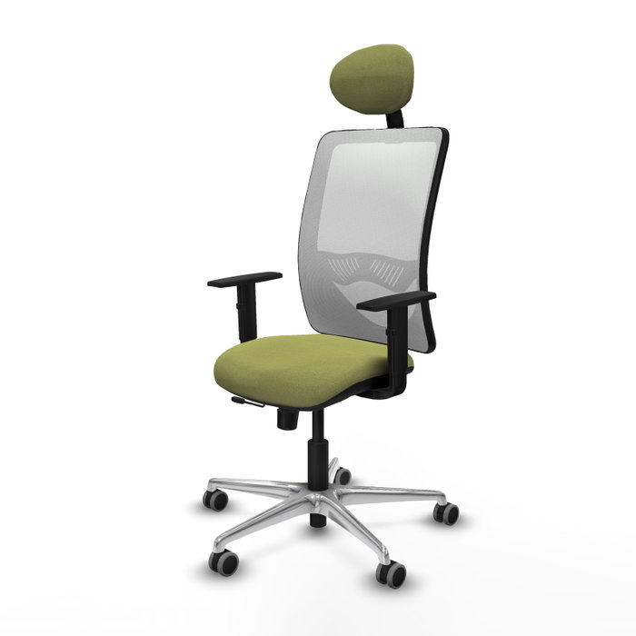 PIQUERAS Y CRESPO Silla de oficina Zulema Verde oliva y Blanco PIQUERAS Y CRESPO Silla de oficina Zulema Verde oliva y Blanco