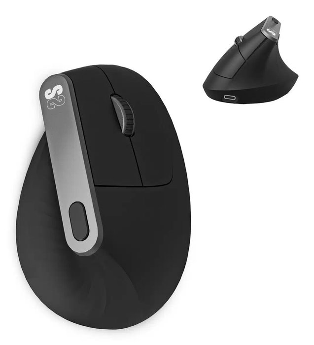SUBBLIM NATURE VERTICAL ERGO DUAL MOUSE BATTERY BLACK SUBBLIM NATURE VERTICAL ERGO DUAL MOUSE BATTERY BLACK