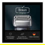 Braun Series 8 Cabezal de Afeitado Recambio 3 Hojas, Negro Acero Inoxidable, 83M, Compatible con Series 8