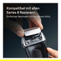 Braun Series 8 Cabezal de Afeitado Recambio 3 Hojas, Negro Acero Inoxidable, 83M, Compatible con Series 8