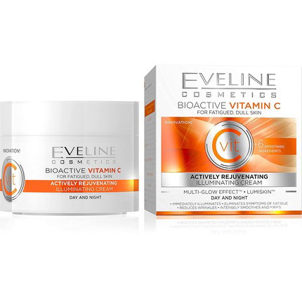 Eveline Bioactive Crema Facial De Dia Y Noche Rejuvenecedora Vitamina C 50ml Eveline Bioactive Crema Facial De Dia Y Noche Rejuvenecedora Vitamina C 50ml