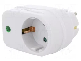 LOGILINK PA0078 Regleta de alimentación blanca con 1 toma