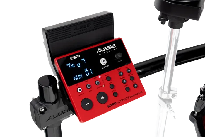 ALESIS Nitro Ultimate Kit Batería Electrónica de Nueve Piezas con Malla y Bluetooth, 52 Kits y 640 Sonidos ALESIS Nitro Ultimate Kit Batería Electrónica de Nueve Piezas con Malla y Bluetooth, 52 Kits y 640 Sonidos