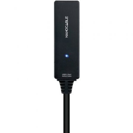 Nano Cable 10.01.1311 Cable Alargador USB Tipo-C 3.2 Macho-Hembra con Amplificador 5m Negro