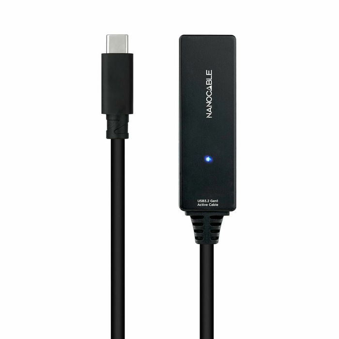 Cable USB NANOCABLE USB 3.2 amplif. C/M-C/H 5m Negro 5 m