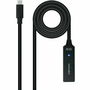 Cable USB NANOCABLE USB 3.2 amplif. C/M-C/H 5m Negro 5 m