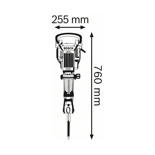Bosch GSH 16-28 Martillo Demoledor 0 611 335 000, 1750W, 41J, 1300 PPM, Negro/Azul con Maletín