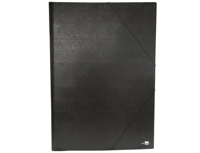 Liderpapel Carpeta de Planos A2 Cartón Gofrado con Gomas Negro Liderpapel Carpeta de Planos A2 Cartón Gofrado con Gomas Negro