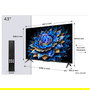TCL 43T69C - Televisor 43 Pulgadas 4K UHD Smart TV, Google TV, Dolby Vision/Atmos, HDR10+, 60 Hz, 3xHDMI 2.1, AMD FreeSync, Diseño Sin Marco, Color Negro