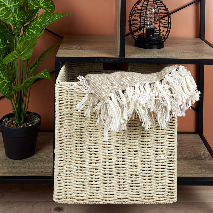 Home Deco Factory Cesta de Orden 30x30 cm Trenzada Home Deco Factory Cesta de Orden 30x30 cm Trenzada