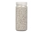 Giftdecor Bote de Piedras Decorativas 700 gr, Metalizada, Granulometría 2-5 mm, Color Gris, Dimensiones 6.5 x 6.5 x 15.8 cm (Set de 12)