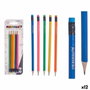 Set de Lápices Pincello Amarillo Azul Rojo Verde Naranja (12 Unidades)