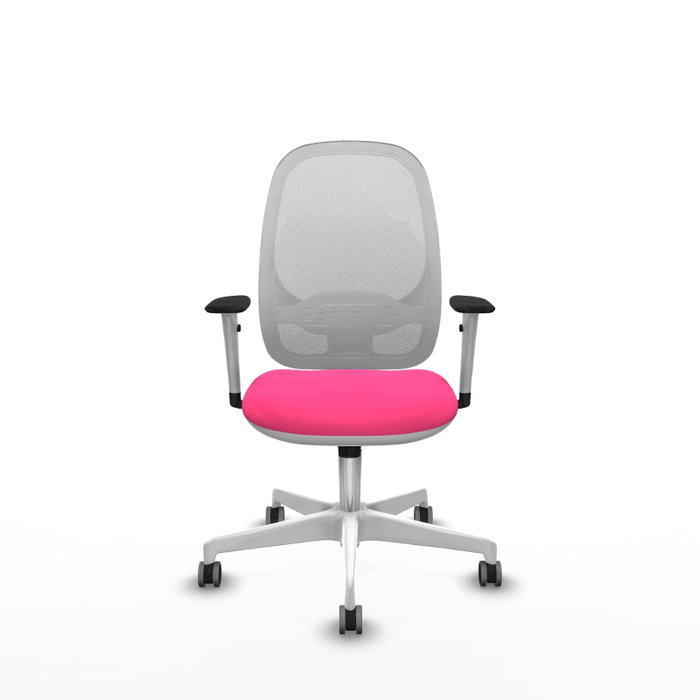 PIQUERAS Y CRESPO Silla de oficina Cilanco con mecanismo Sincro, Rosa y Blanco PIQUERAS Y CRESPO Silla de oficina Cilanco con mecanismo Sincro, Rosa y Blanco