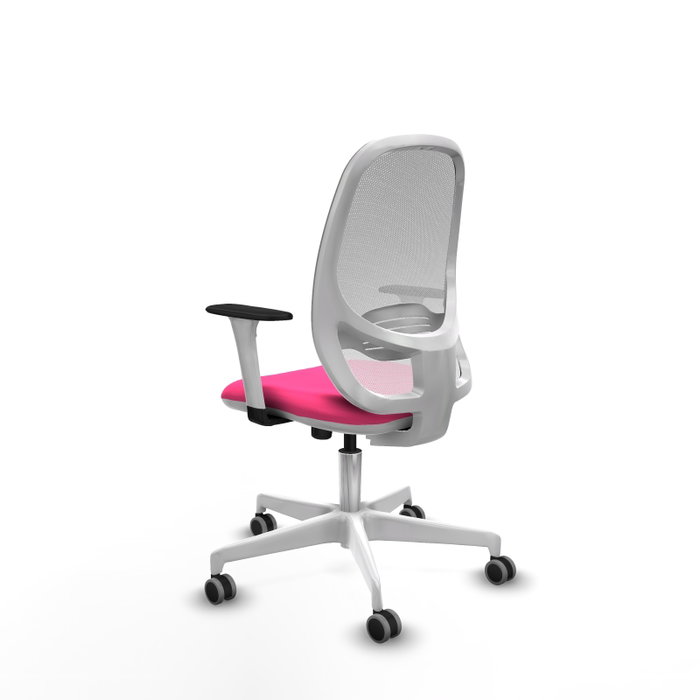 PIQUERAS Y CRESPO Silla de oficina Cilanco con mecanismo Sincro, Rosa y Blanco PIQUERAS Y CRESPO Silla de oficina Cilanco con mecanismo Sincro, Rosa y Blanco