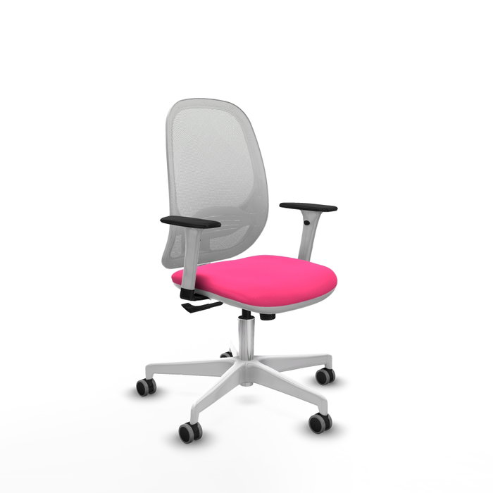 PIQUERAS Y CRESPO Silla de oficina Cilanco con mecanismo Sincro, Rosa y Blanco PIQUERAS Y CRESPO Silla de oficina Cilanco con mecanismo Sincro, Rosa y Blanco