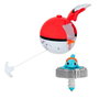 Pokemon battle spinner. carga,lanza y pelea! tira de la cuerda apunta y dispara! - modelos surtidos