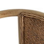 Silla Marrón Madera-Ratán 55 X 50 X 81 cm