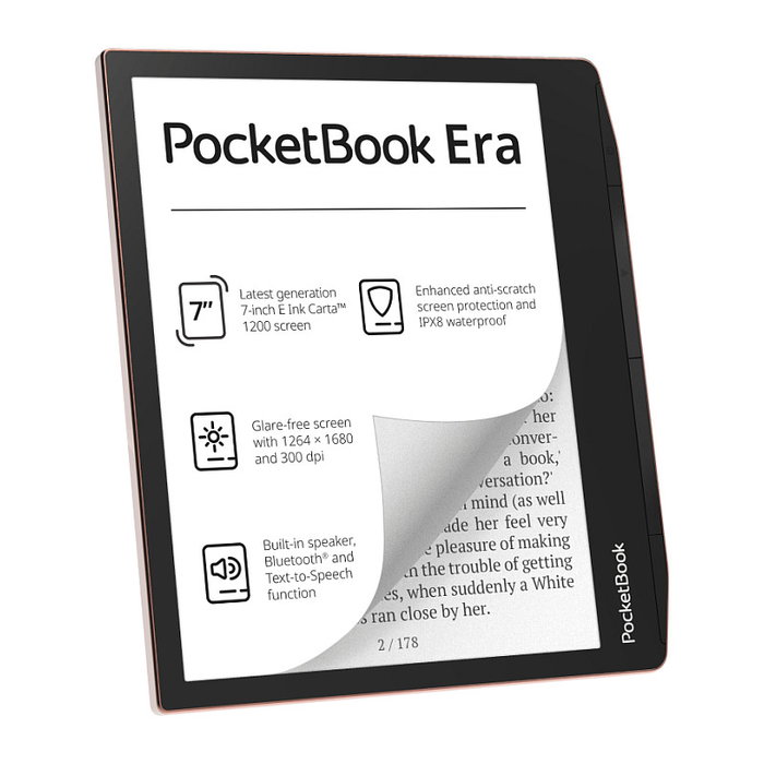 Pocketbook Era - 16GB Stardust Silver Lector de libros electrónicos de 7 pulgadas E Ink Carta