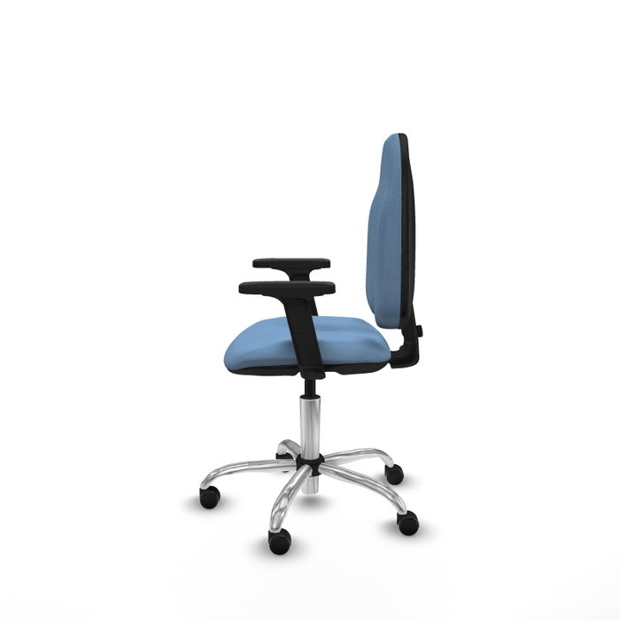 PIQUERAS Y CRESPO Silla de oficina Algarra Azul cielo con base cromada PIQUERAS Y CRESPO Silla de oficina Algarra Azul cielo con base cromada