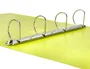 Liderpapel Carpeta 4 anillas 40 mm Polipropileno DIN A4 Amarillo Fluor Opaco