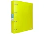 Liderpapel Carpeta 4 anillas 40 mm Polipropileno DIN A4 Amarillo Fluor Opaco