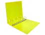 Liderpapel Carpeta 4 anillas 40 mm Polipropileno DIN A4 Amarillo Fluor Opaco